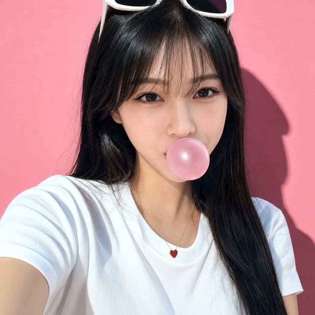 Un corazón, cuatro colores: El chicle